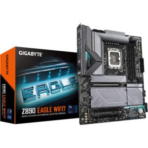 Gigabyte Z890 EAGLE WIFI7 ATX Motherboard – LGA 1851. DDR5 OC. PCIe 5.0/M.2. USB‑C/USB4. Wi‑Fi 7 & 2.5 GbE