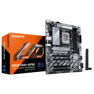 Gigabyte B860 DS3H WIFI6E ATX Motherboard – LGA1851. DDR5. PCIe 5.0/M.2. Wi‑Fi 6E. 2.5 Gb LAN. USB‑C 3.2 Gen2x2